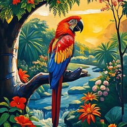 Ara Macao Scarlet Macaw Bird 45251