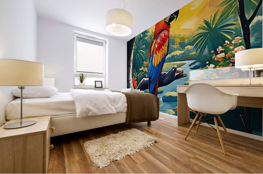 Ara Macao Scarlet Macaw Bird 45251 Mural print